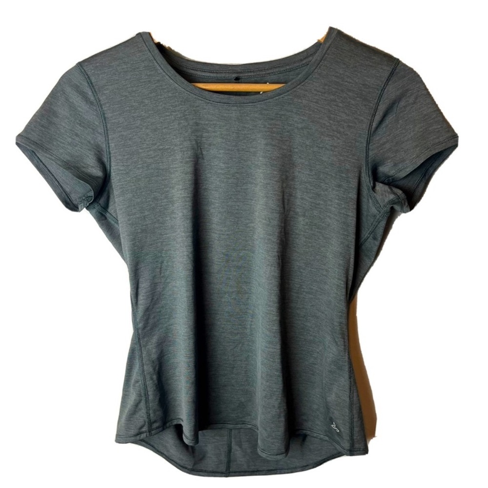 prAna Women’s Grey Short Sleeve Active Top, Size XS